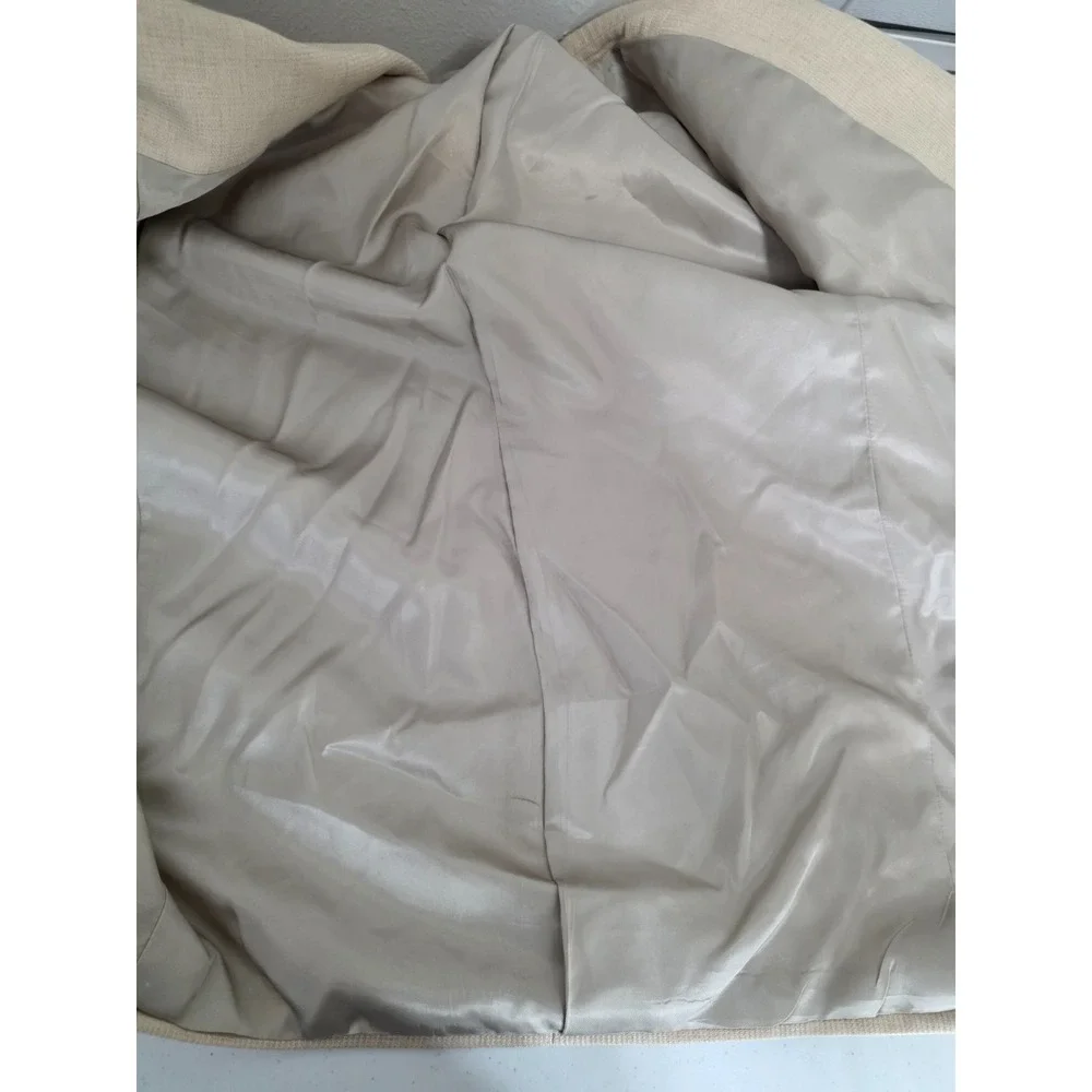 Vtg Jhane Barnes Blazer Jacket Mens 44R Beige‎ Sports Coat Career 3 B USA